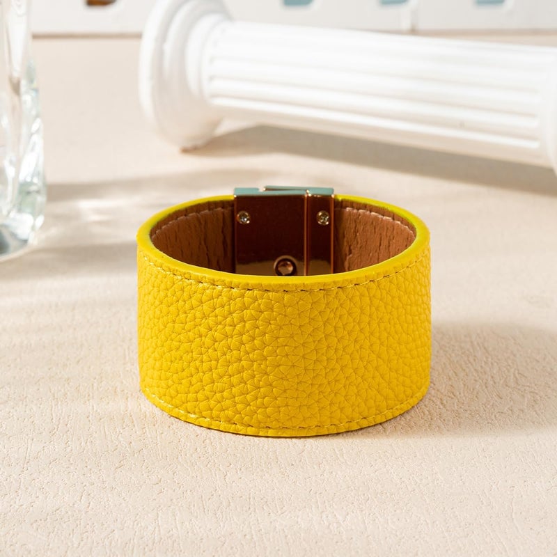 Rantanto Braid Leather Wrap Bracelet Trendy Stackable Crystal Cuff Boho Gold Heart Bracelet Jewelry Gift For Women - Image 5